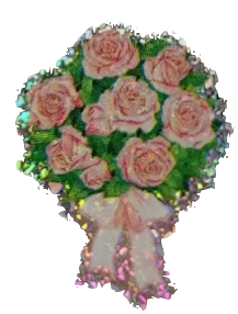floral sticker vintage